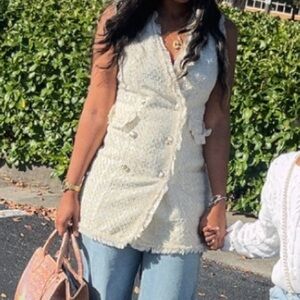 Stylish Women's Sleeveless double breast vest